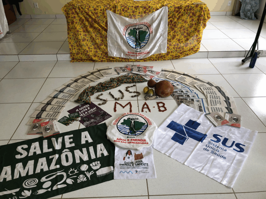 Mística de ornamentação da Oficina Estadual para Formação e Fortalecimento do Coletivo de Saúde em Rondônia (Comunicação MAB/RO)
