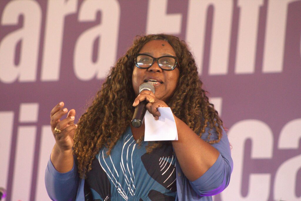 Macaé Evaristo, Ministra dos Direitos Humanos e da Cidadania alertou para a necessidade de reconstruir o conceito de Direitos Humanos no Brasil. Foto: Anthony Luiz / MAB