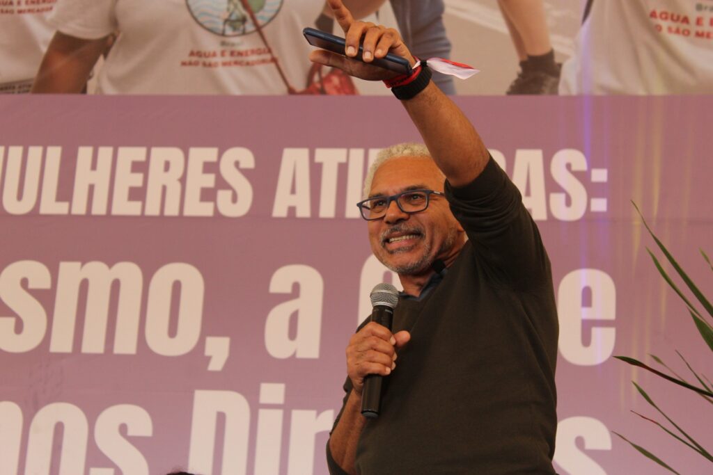 Valcler Rangel, Médico Sanitarista da Fiocruz e ativista do SUS, falou dos projetos da fundação em parceria com o MAB. Foto: Joyce Silva / MAB