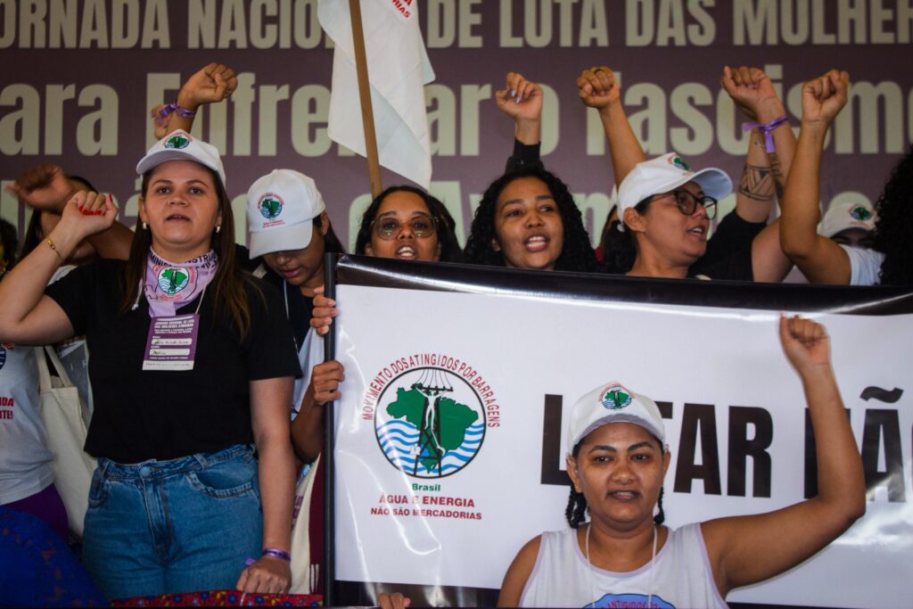 Mulheres da Bahia reafirmam que “Lutar não é crime” durante a Jornada Nacional de Luta. Foto: Marcos Souza / MAB