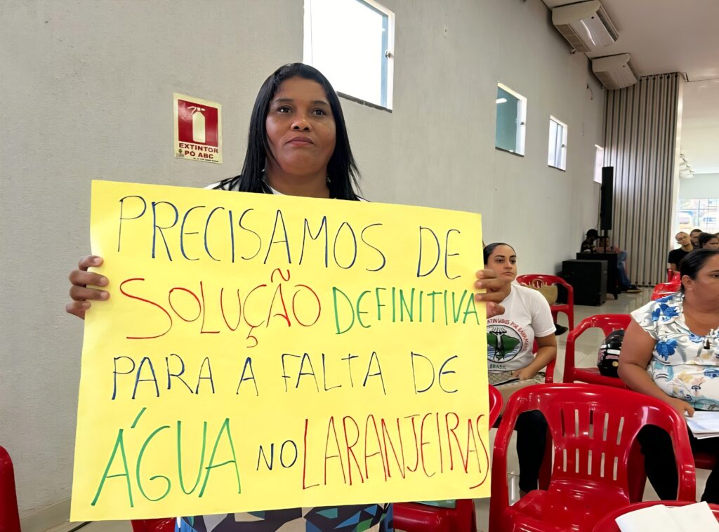 Plenária de apresentação da proposta de privatização do saneamento básico em Altamira (PA). Foto: Jackson Dias