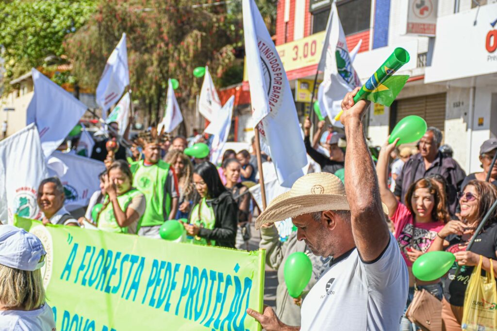Marcha realizada pelo MAB, em São Joaquim de Bicas, no dia 05 de setembro. Foto: Comunicação MAB MG