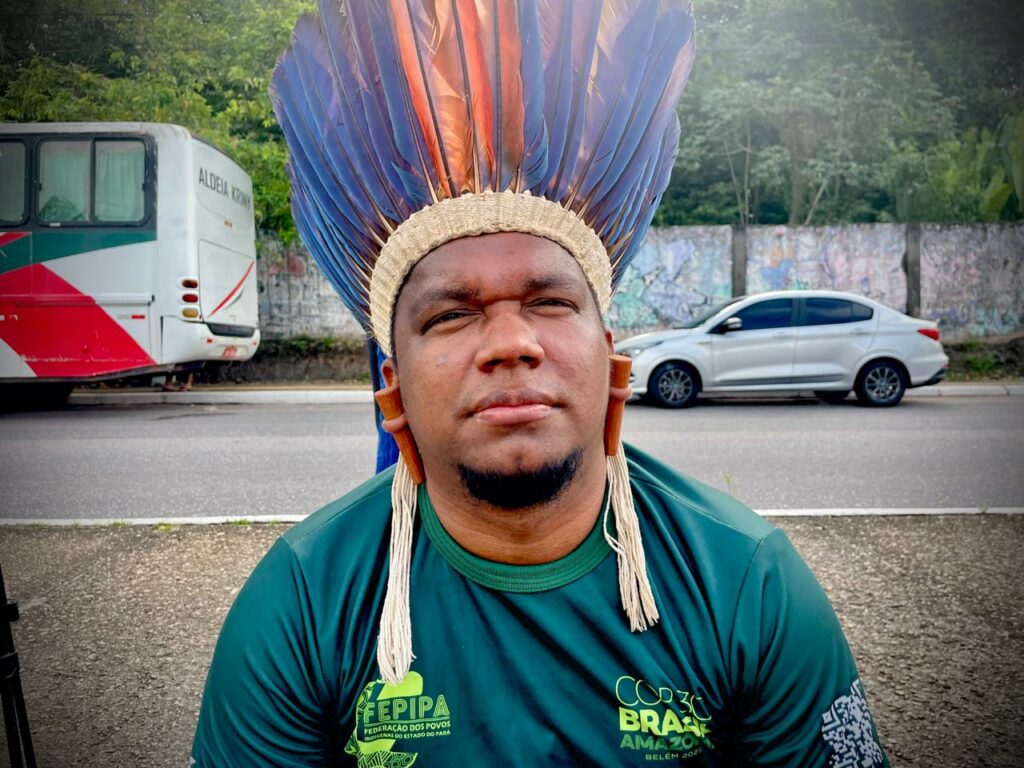 Ronaldo Amanayé, liderança indígena. Federação dos Povos Indígenas do Estado do Pará (FEPIPA). Foto: Rafael Zãn / MAB