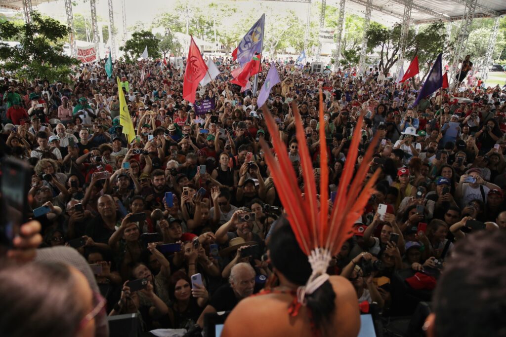 Cúpula dos Povos celebra criação do Movimento Internacional dos Atingidos por Barragens e Crise Climática. Foto: Marcelo Aguilar / MAB