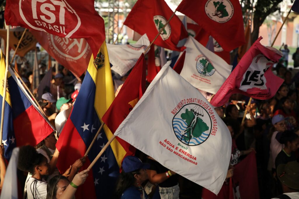 O MAB levou 1200 atingidos para o evento, além de estar com uma das mais numerosas delegações internacionais. Foto: Marcelo Aguilar / MAB