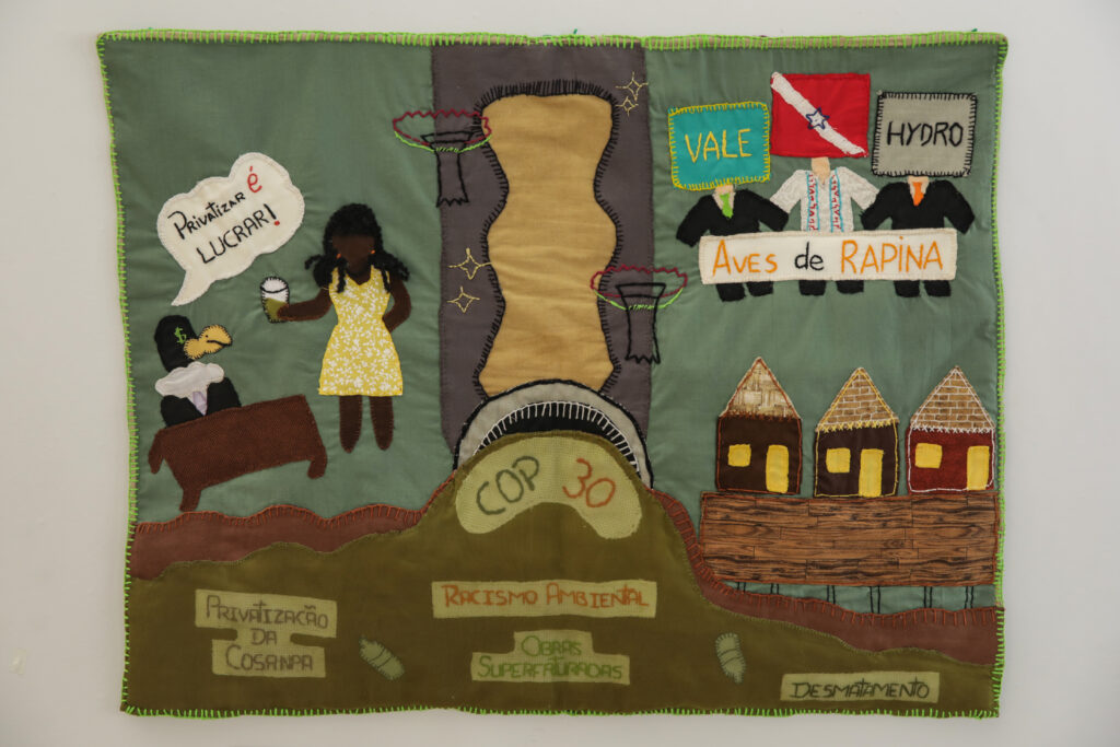 Arpillera costurada para a Cúpula dos Povos. Foto: Marcelo Aguilar / MAB