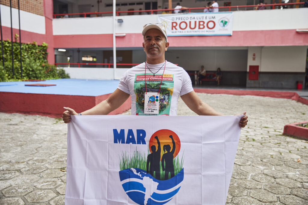 Michel Santana, do Centro Martin Luther King (CUBA), participará do encontro para trocar experiências e fortalecer a luta conjunta dos povos atingidos. Foto: Marcelo Aguilar / MAB