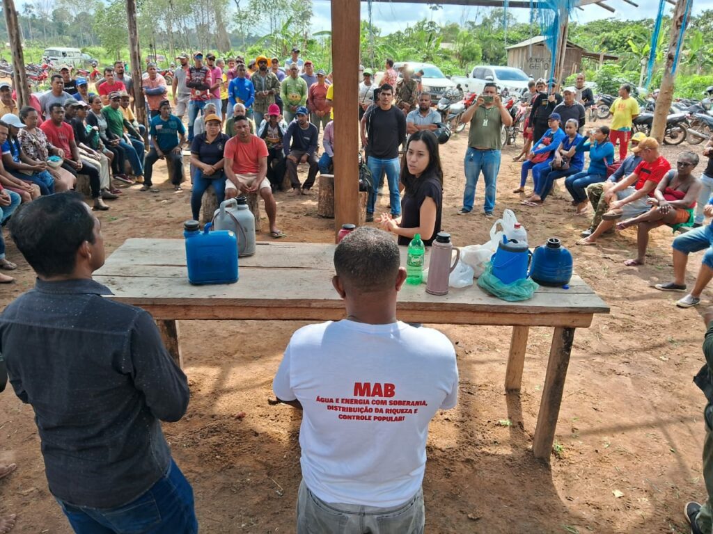 Visita técnica na ocupação Edinaldo Paleta em Vitória do Xingu (PA). Foto: Jeferson Dias / MAB