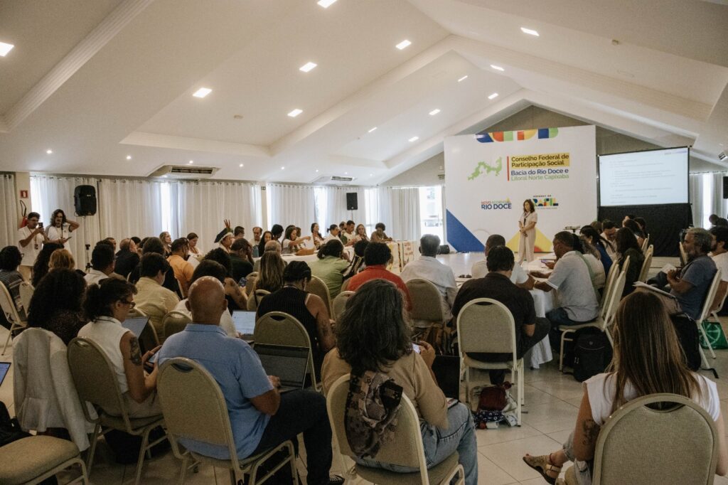 Terceira reunião do Conselho Federal de Participação Social da Bacia do Rio Doce e Litoral Norte Capixaba (CFPS Rio Doce). Foto: Betina Guimarães / ADAI