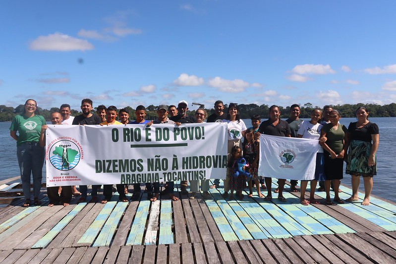 Mutirão dos Atingidos do Baixo Tocantins contra a Hidrovia Araguaia-Tocantins, no município de Cametá (PA). Foto: Jordana Ayres / MAB
