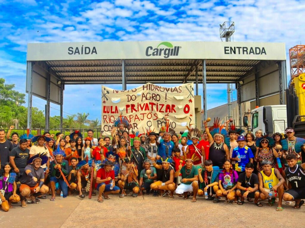 Ocupação do terminal da empresa Cargill, em Santarém. Foto: Comunicação / CITA