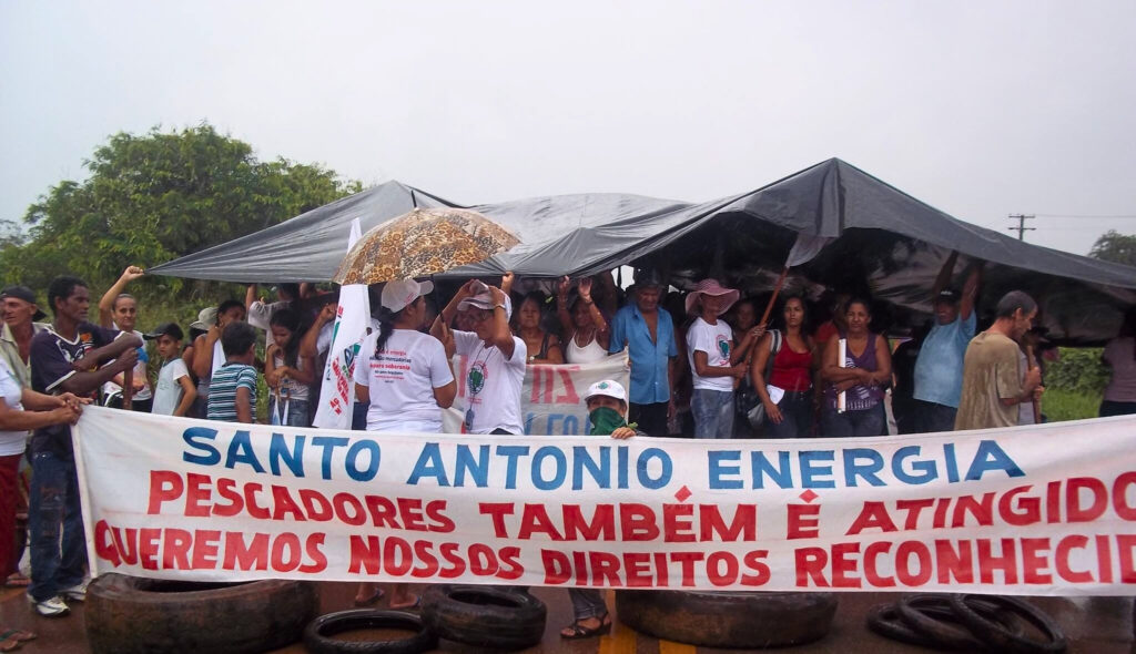 Protesto contra a Santo Antônio Energia. Foto: Arquivo MAB