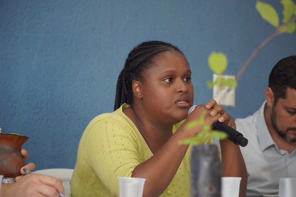 Silnara Faustino denunciou a mineração predatória em Congonhas. Foto Thiago Matos / AEDAS