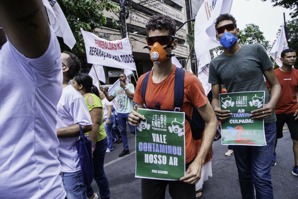 Manifestação das pessoas atingidas de Brumadinho a Três Marias em Belo Horizonte. Foto: Daniela Paoliello / Guaicuy