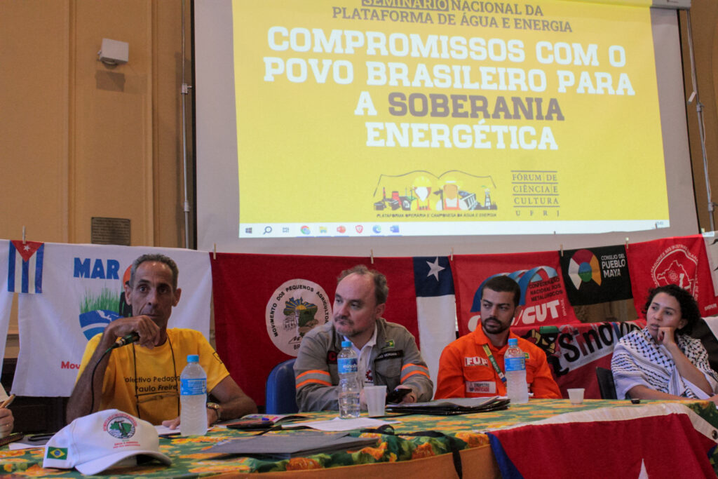 Luiz Raul Lopez fala em evento do MAB no Rio de Janeiro. Foto: Joyce Silva / MAB