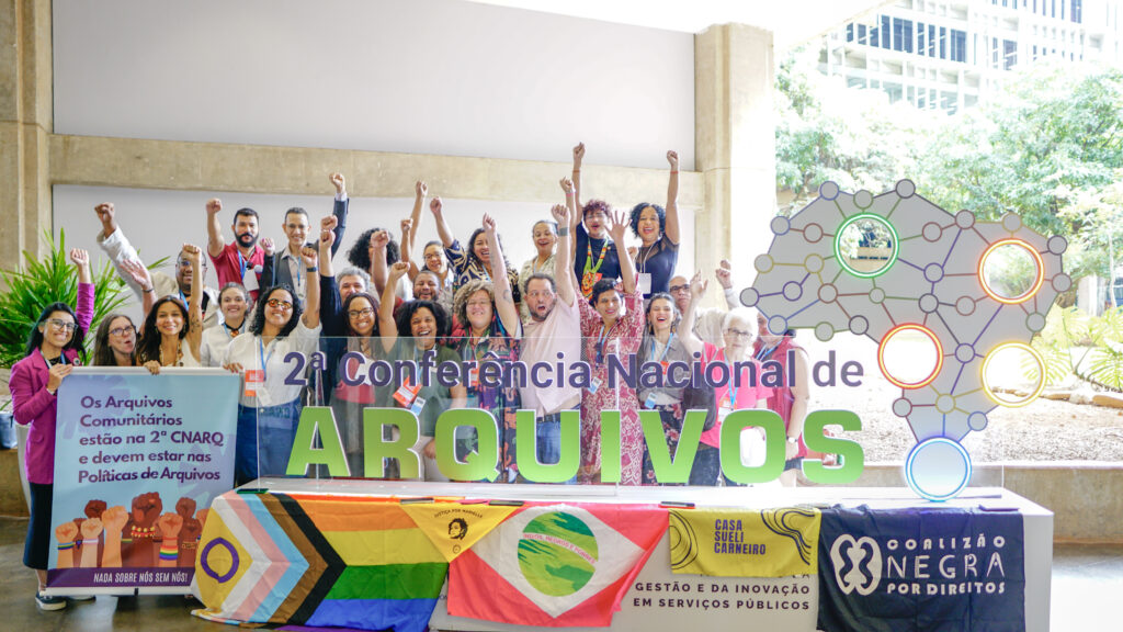 Durante a Conferência, os delegados que integram a Rede de Acervos, Memórias e Movimentos Sociais. Foto: Luan Gomes / 2CNArq