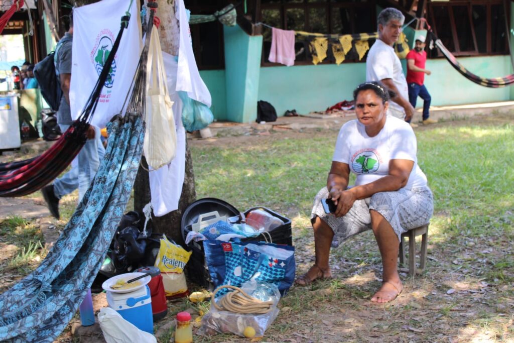 Dezenas de militantes do MAB da região se somaram aos mais de 2 mil trabalhadores rurais que participam da ocupação em defesa da reforma agrária. Foto: Comunicação MAB PA