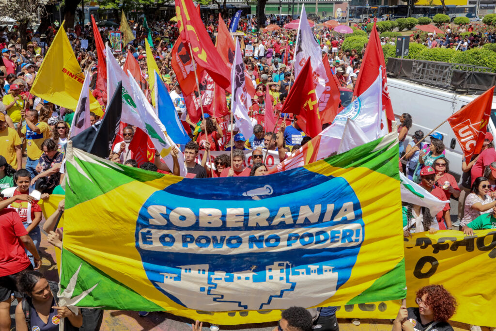 Participação do MAB no Grito dos Excluídos, em setembro de 2025. Foto: Nívea Magno / MAB