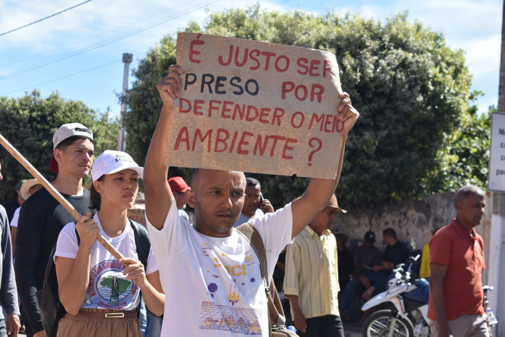 Ato em Solidariedade a Solange e Vanderlei. Foto: Bia Silva / MAB