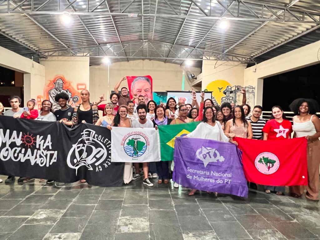 Militantes se reunem em Governador Valadares para o lançamento das Brigadas de Agitação e Propaganda. Foto: Thiago Matos / AEDAS